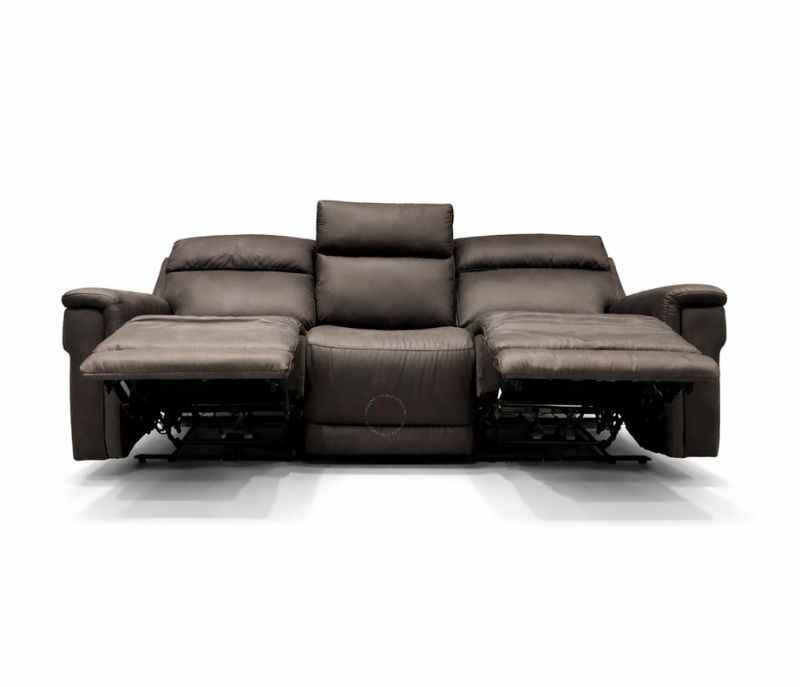 Image 5 for 70693 Single Motor 3+2 Power Recliner + 1 Seater Manual With Rocking Micro Suede Fabric