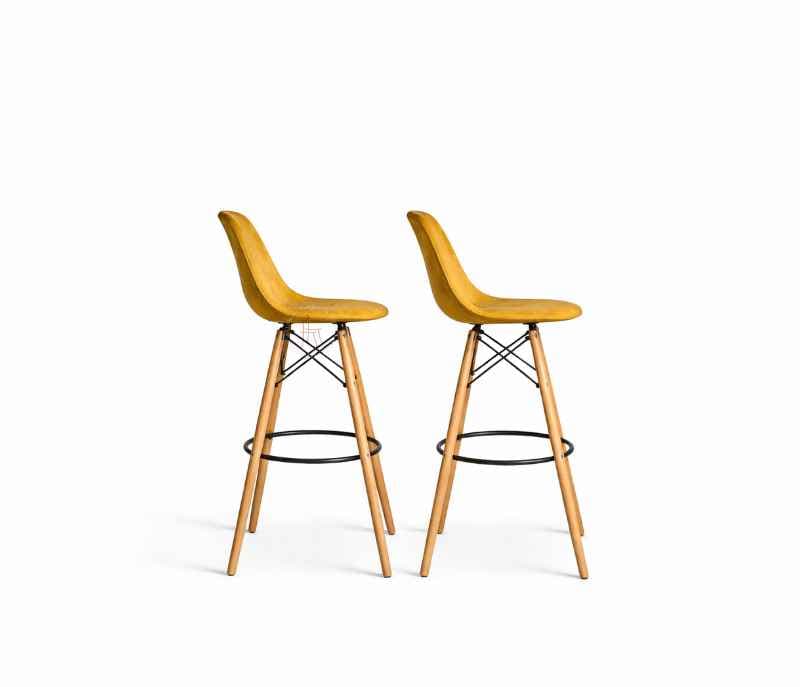 Image 4 for Trendy Bar Stool Cushion Wooden Leg (PM)