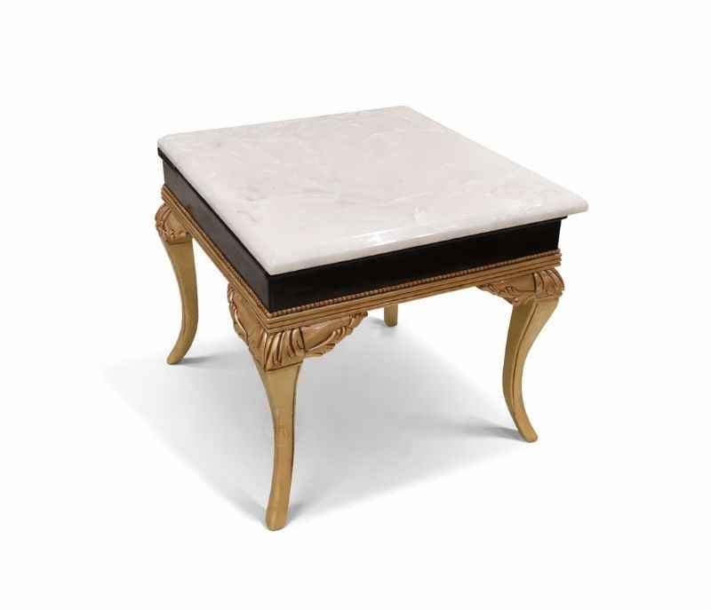 Image 5 for Novelty Side Table Marble With Marble Top And Metal Base (HYD OTD)