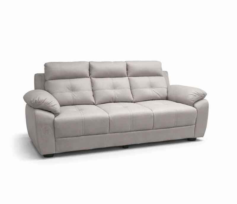 Image 5 for Atlas Comfort Sofa 3+2+1 Seater Velvet Suede Fabric  (Light Grey)