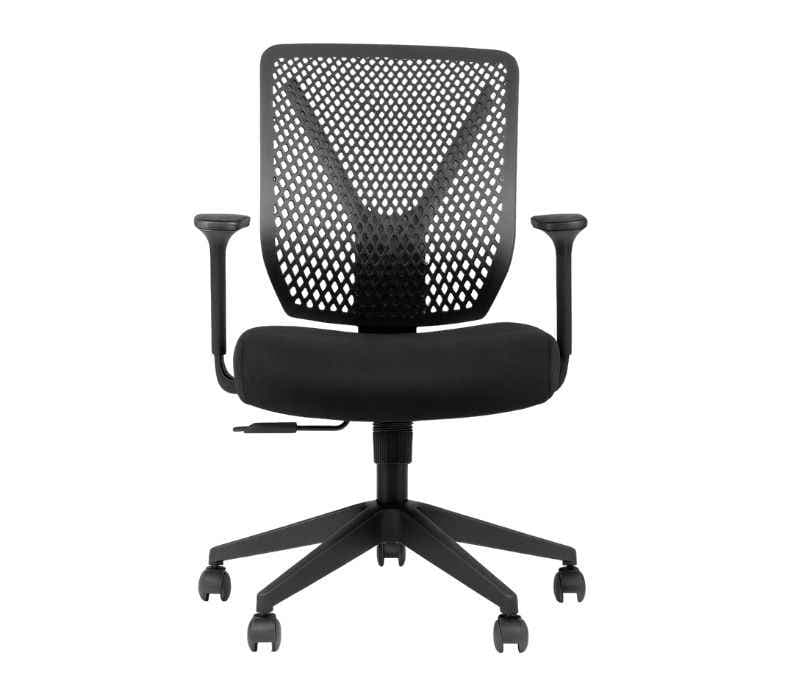 Image 4 for Leo Black Mesh Office Chair Adjustable Height  Revolving Study Work from Home Chair Computer Desk Chair