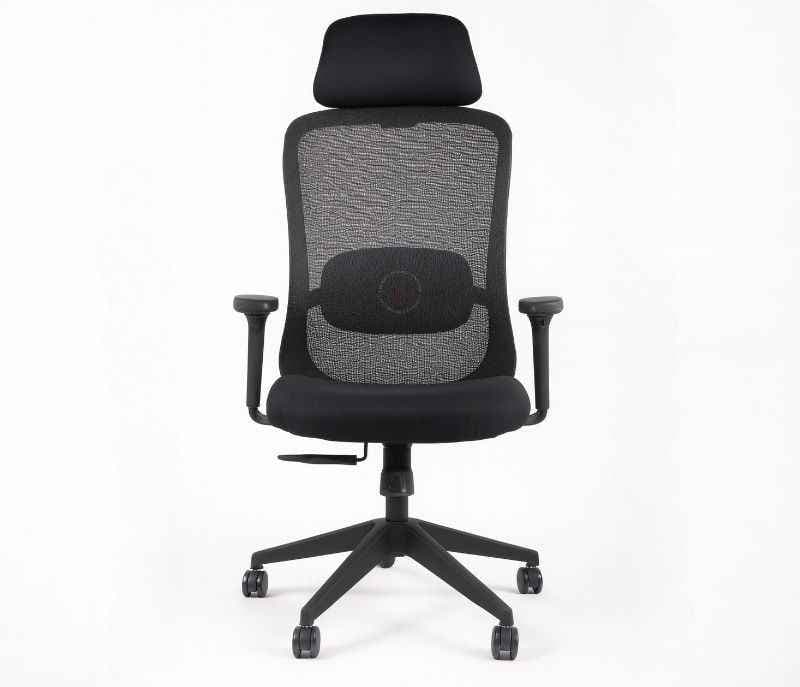Image 2 for Hawk HB Black Ergonomic High-Back Mesh Office Chair  Adjustable Height  Revolving Study Work from Home Chair Computer Desk Chair  Back Lumbar Support  Ergonomic Chair  Tilting  Arm Support