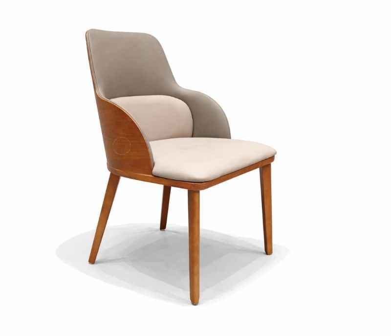 Image 3 for 2110 Oak Wood Dining Chair with Premium Leatherette Upholstery