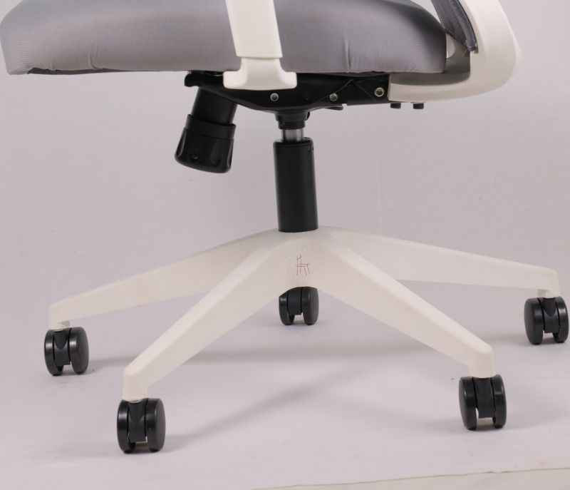 Image 10 for Hawk HB Grey White  Ergonomic High-Back Mesh Office Chair  Adjustable Height  Revolving Study Work from Home Chair Computer Desk Chair  Back Lumbar Support  Ergonomic Chair  Tilting  Arm Support