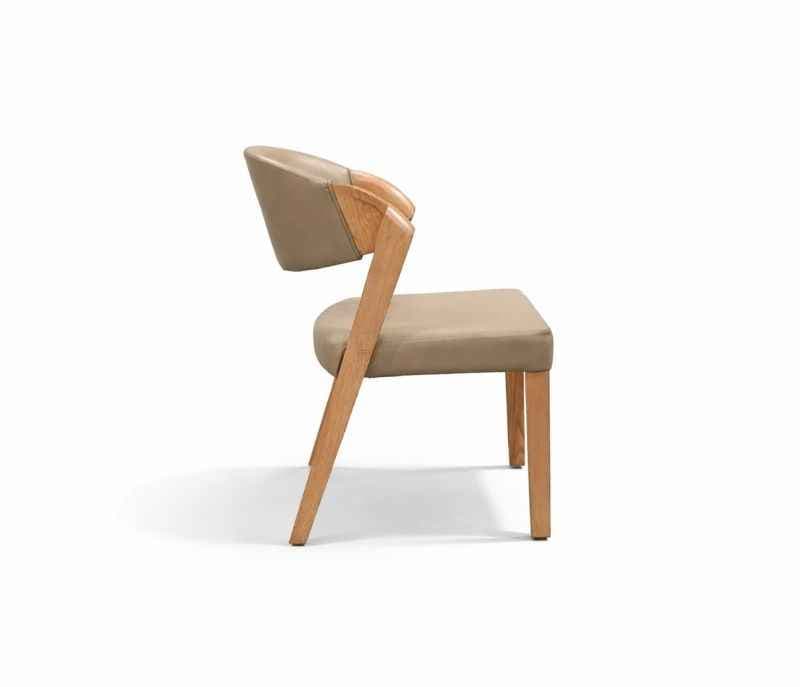 Image 8 for DT V/DC31/ PATA 1+6 Seater Chair Marble Top-Art Leather With Ash Wood PVDRMR (BS-CP)