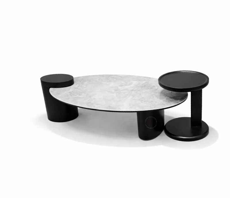 Image 5 for Centre Table C-9089C Big+Small Marble Top (HYD)