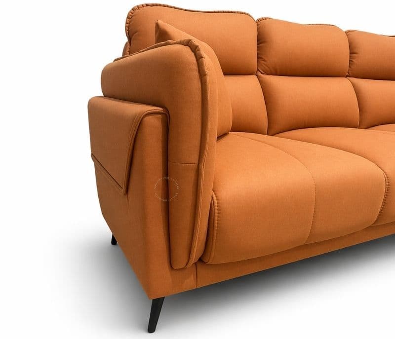 Image 9 for Austin Sofa 3+Lounger Micro Suede Fabric (HYD)