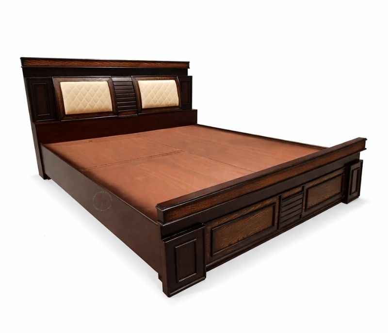 Image 5 for Bulb Wooden King Sized Bed with Storage