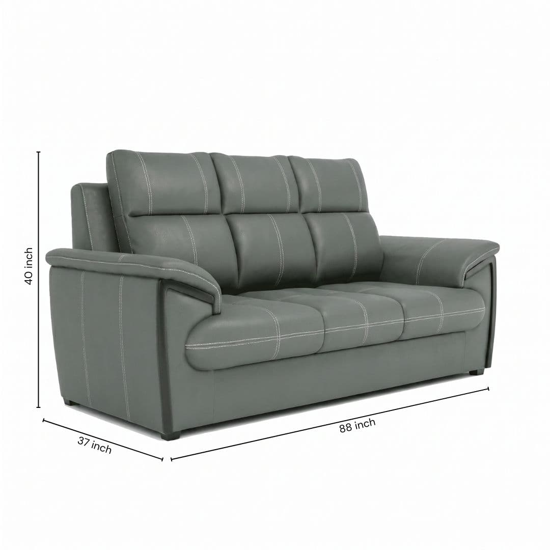 Image 7 for Oslo Morden Sofa (Micro Swede, Green)