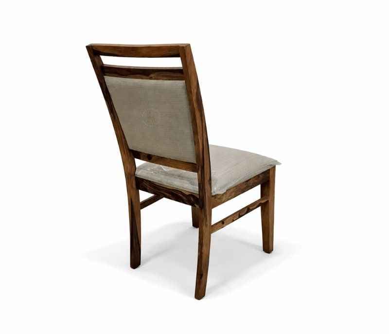Image 4 for UL Scholar Solid Sheesham Wood Dining Chair with Premium Fabric Upholstery