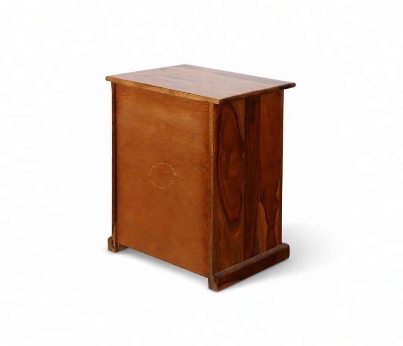 Image 8 for Nivaar Bed Side Table Solid Sheesham Wood Honey Finish (SCV _PKU)