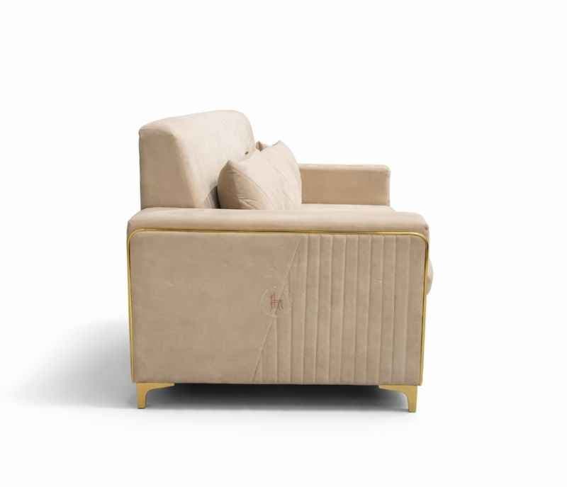 Image 9 for New Oreo 3+2+CT+2 Puffy Sofa Set Velvet Fabric (BWD)