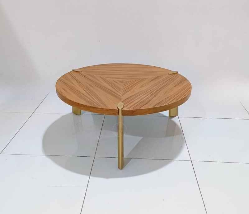 Image 3 for Center Table New Round Gold Legs (WH OTD)