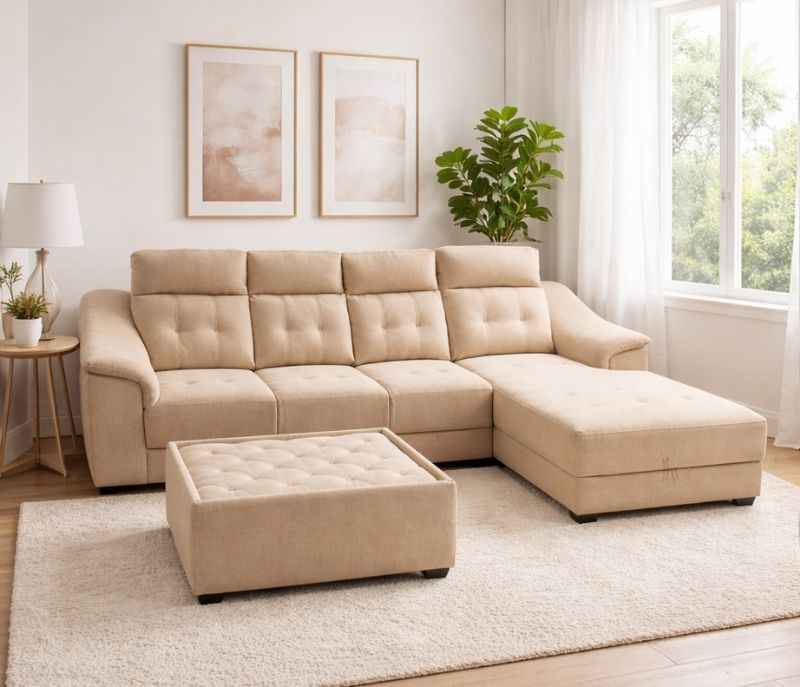 Petrio Sofa 3+ Lounger Plus Centre Table (HYD OTD)