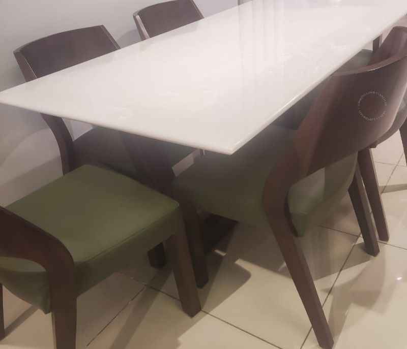 Image 2 for DT31/DC362 chr Table +6 Chair Marble Top (HYD OTD)
