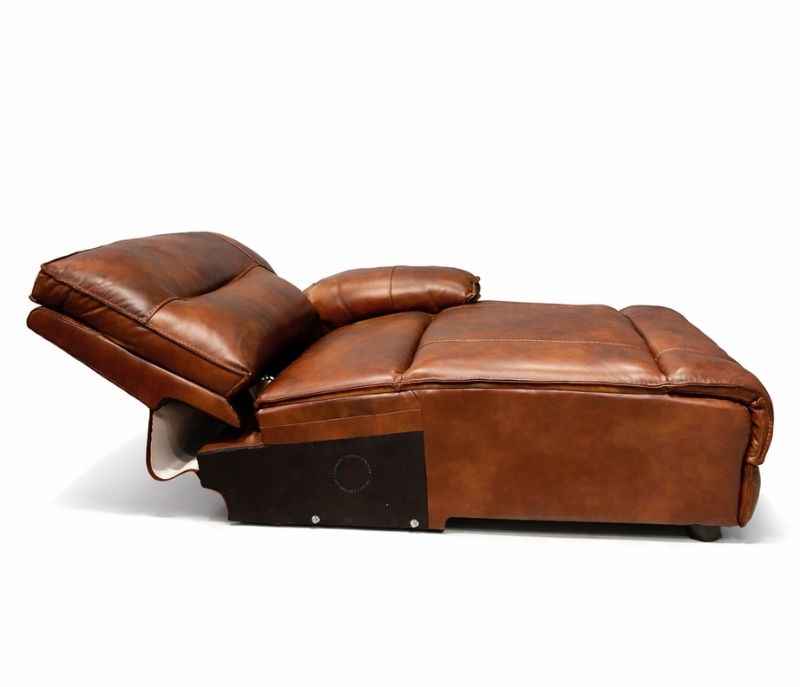 Image 29 for UX-Series 7004 Modern 3+2+1 Leather Sofa Set with Archtectural Metal Base (EC)