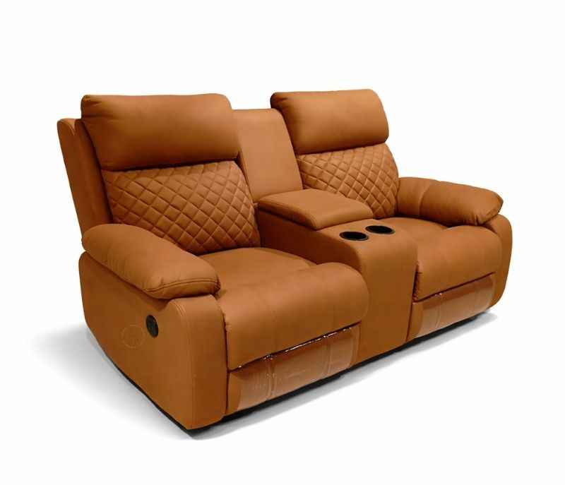 Image 9 for R20 3+2 Recliner Motor With Console (Suede, Brown) (BWD OTD)