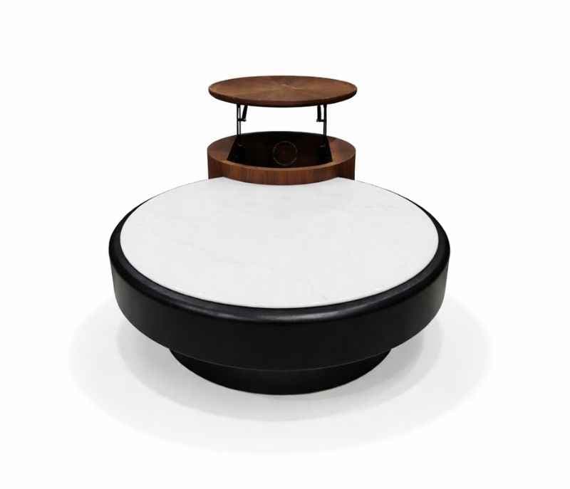 Image 5 for 2379 Center Table Marble Top and down wood base