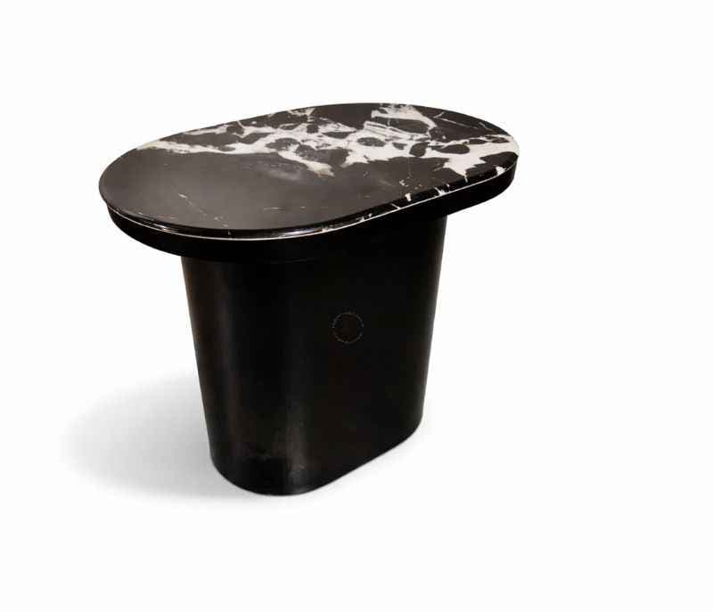 Image 2 for CJ 280 Small Marble Top Wooden Base