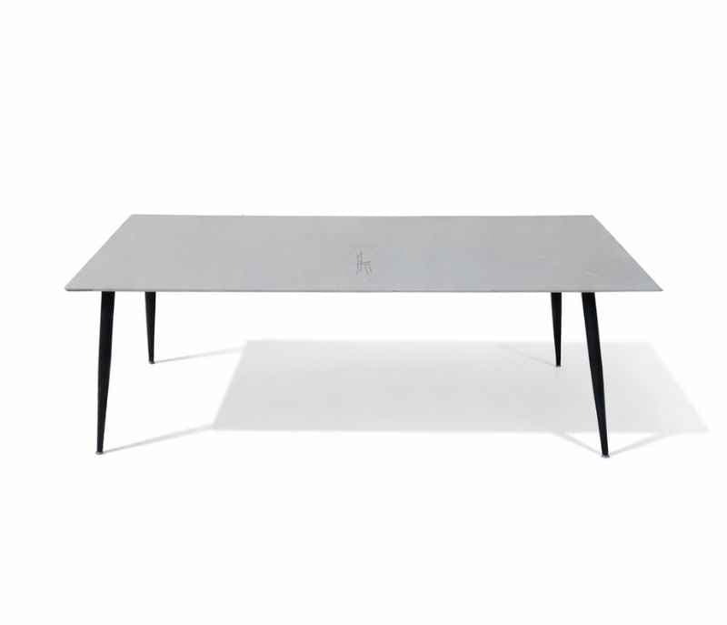 Image 3 for Mendy Armanigrey 8 Seater Marble dining Table with Metal Base