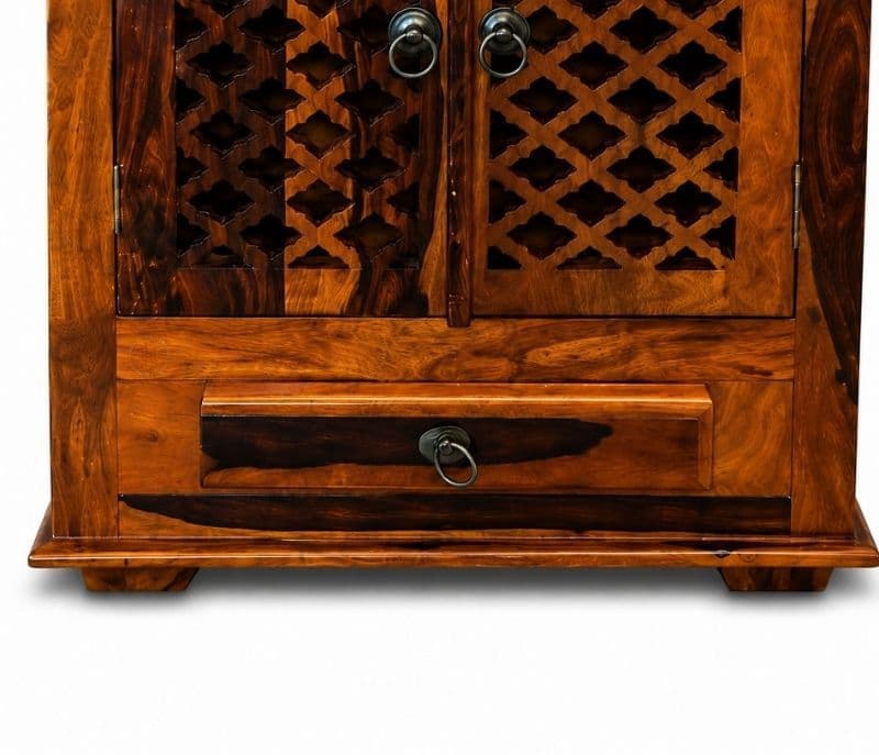 Image 7 for Ishasthan Pooja Mandir Solid Sheesham Wood (Honey Finish) (SCV_PKU)