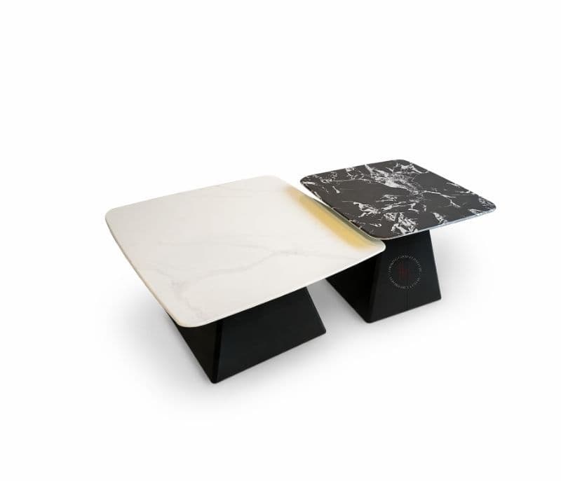 Image 7 for B672 Black Marble Top With Metal Base (WF)(CP)