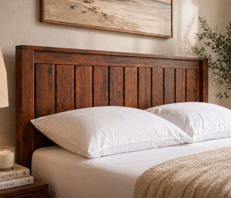 Image 2 for Zinus Sheesham Cot Premium Solid Sheesham Wood Queen Size Without Storage Wood Honey Finish (SCV _PKU)