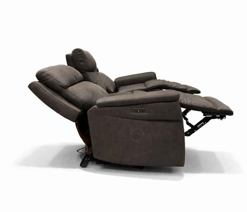 Image 7 for 70693 Single Motor 3+2 Power Recliner + 1 Seater Manual With Rocking Micro Suede Fabric
