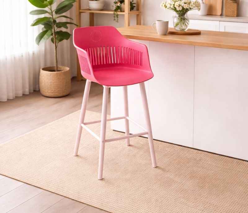Rosette Bar Stool Metal Leg (PM)