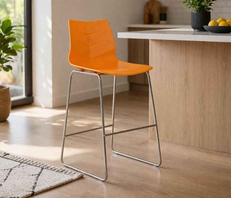Sweden Bar Stool Chrome Leg (PM)