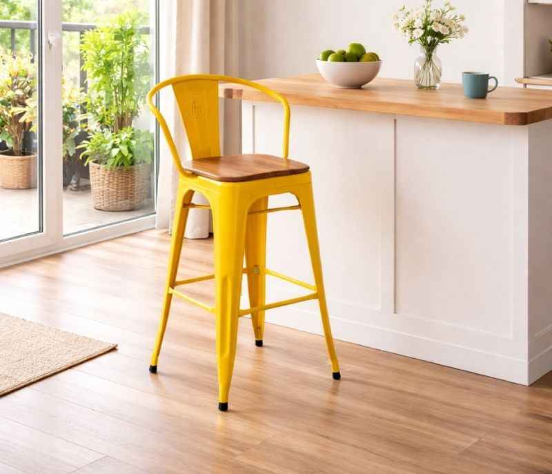Metal Bar Stool With Handle (PM)