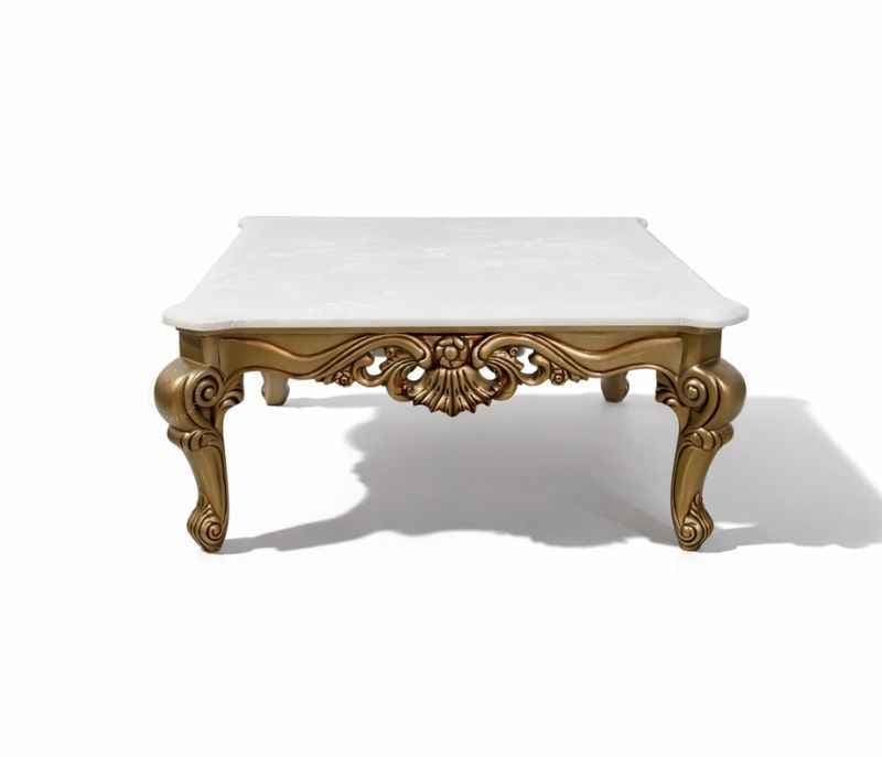 Image 4 for Empire Center Table With Marble Top And Metal Base (WH OTD)