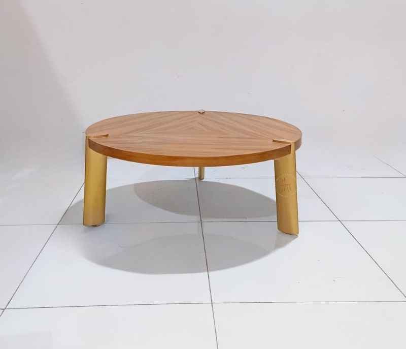 Image 2 for Center Table New Round Gold Legs (WH OTD)