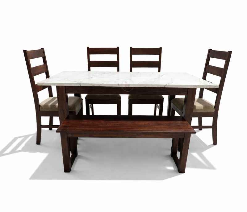 Image 5 for Dim Dining Set 1+4+Bench Seater (BWD)(BTM)