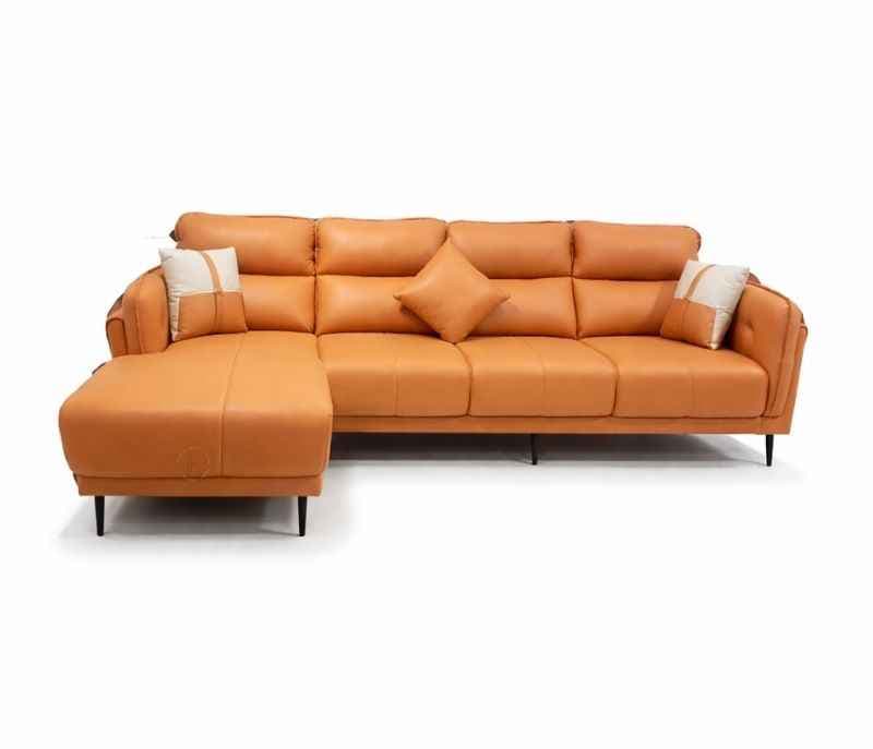 Image 3 for Austin Sofa 3+Lounger Suede Fabric (Brown) (BTM)(SKN)