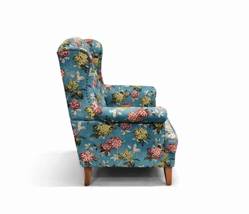 Image 5 for Accent Chair Single Seater Velvet Fabric (SKN OTD)