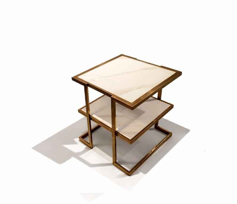 Image 6 for 8048 Centre Table With Marble Top And Metal Base (HYD OTD)