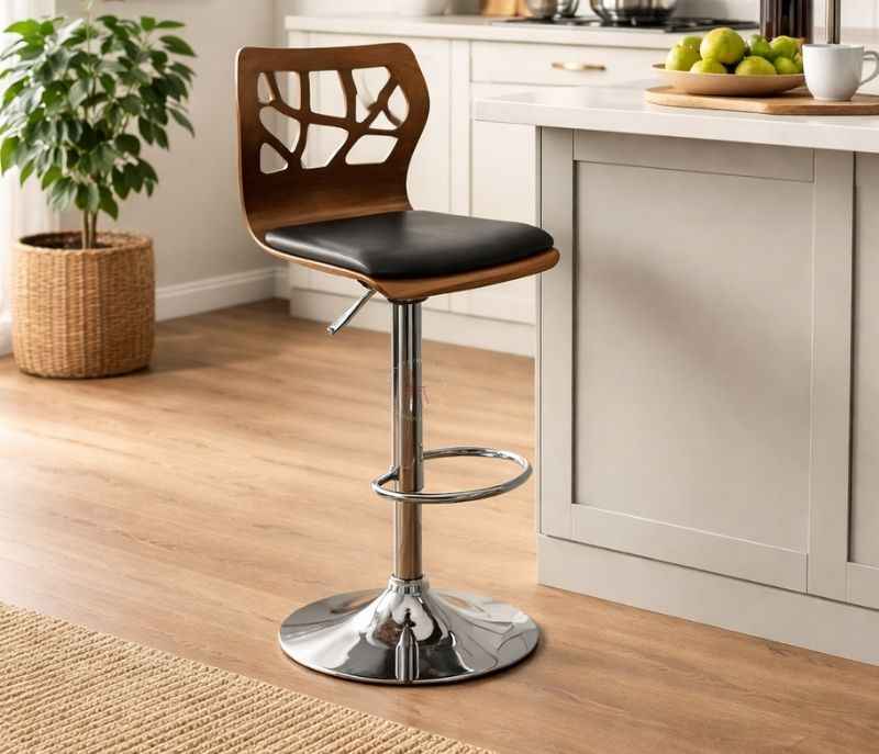 Wooden Bar Stool L Type (5025) (PM)
