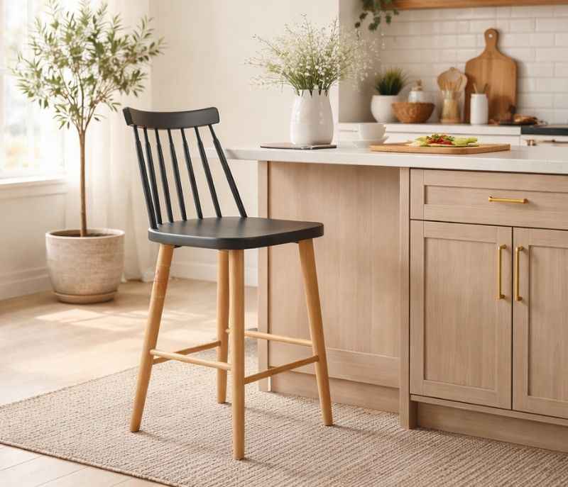 Fire Bar Stool (Metal Leg) (PM)