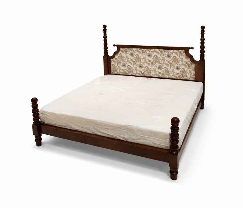 Image 3 for Kally Queen Size  Bed Without Storage Solid Sheesham Wood (EC)