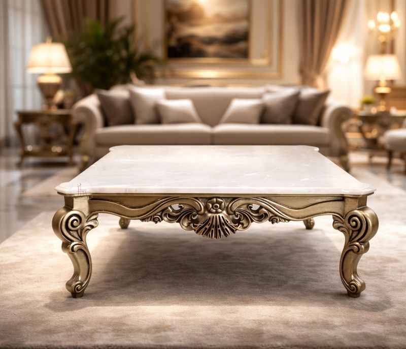 Jorden Centre Table With Onyx Marble Top (HYD OTD)