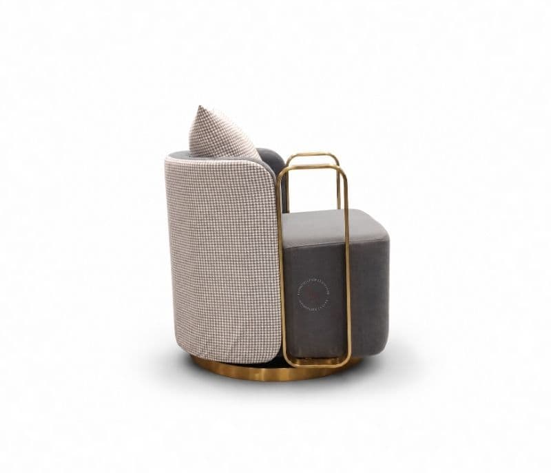 Image 6 for Frendi Revolving Chair Velvet Fabric (CP OTD)