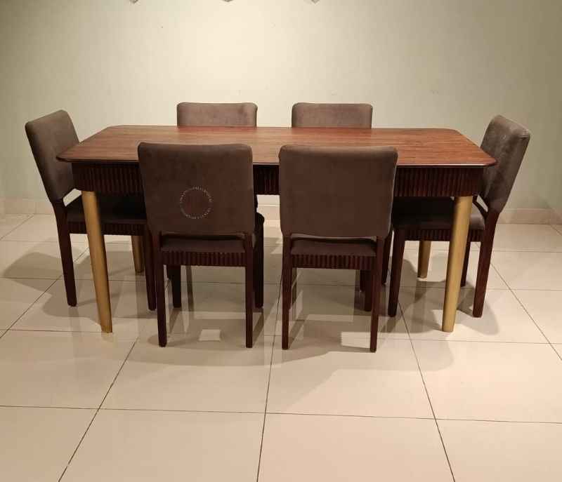 Image 3 for Fluted Dining table-1+6 chairs (BSk OTD)