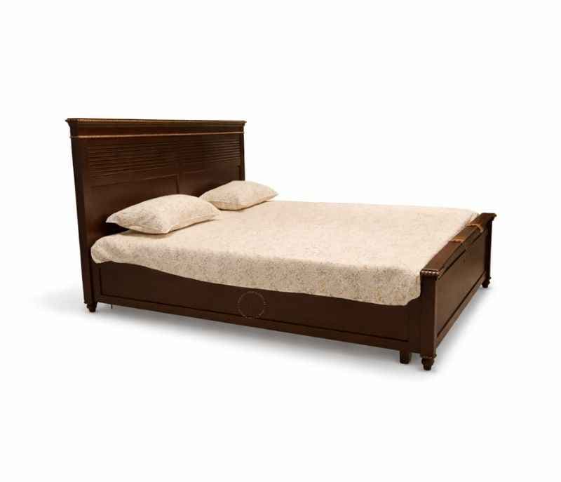 Image 5 for Chestnut King Sized Bed with Hydraulic Bed Box (WF)