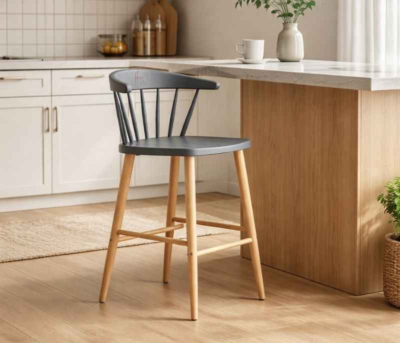 Fire Bar Stool 2 Metal Leg (PM)