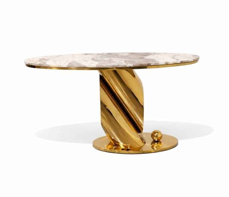 Image 4 for X-06 Console Table Marble Top (HYD OTD)