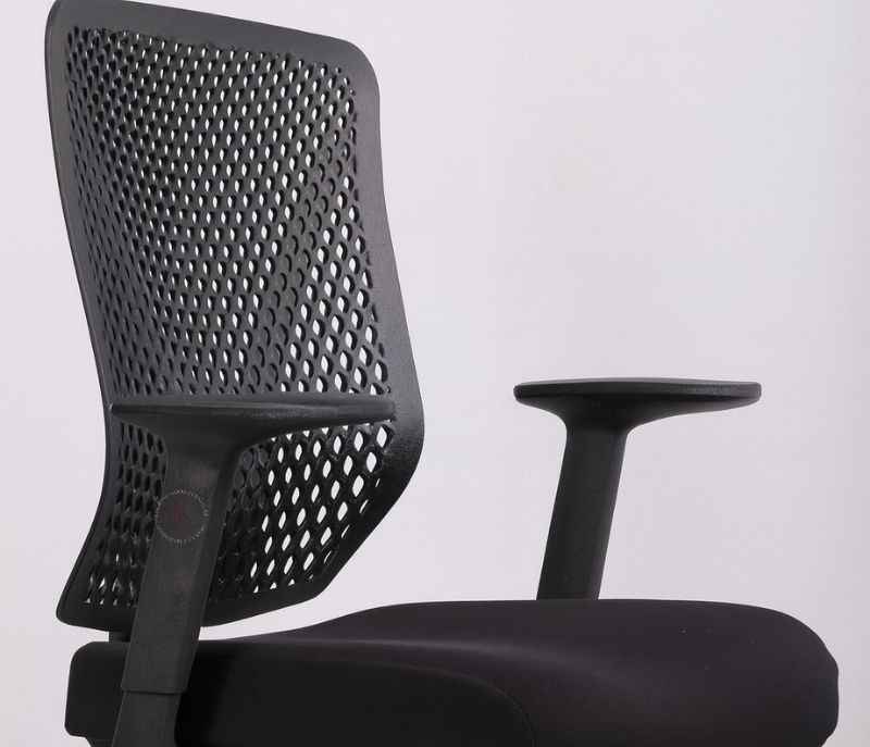 Image 5 for Leo Black Mesh Office Chair Adjustable Height  Revolving Study Work from Home Chair Computer Desk Chair
