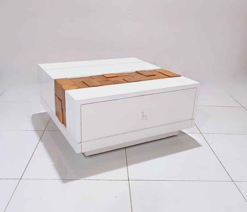 Image 2 for Center Table New Wooden And Pu Top (WH OTD)