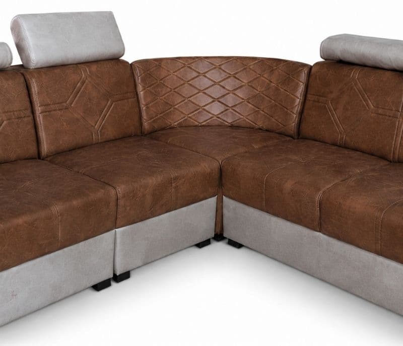 Image 5 for Diamond L-Shape Sofa Solid Neem Wood (ZAM) (OWD)
