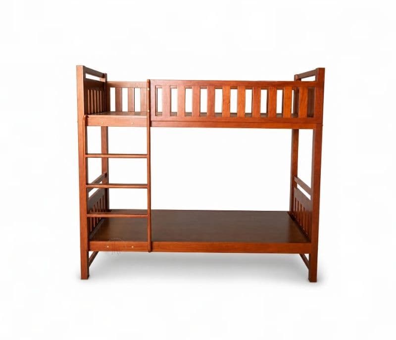 Image 9 for The Cozy-Climb Bunker Bed In Solid Mahogany Wood (WH)(BWD)(BTM)(EC)
